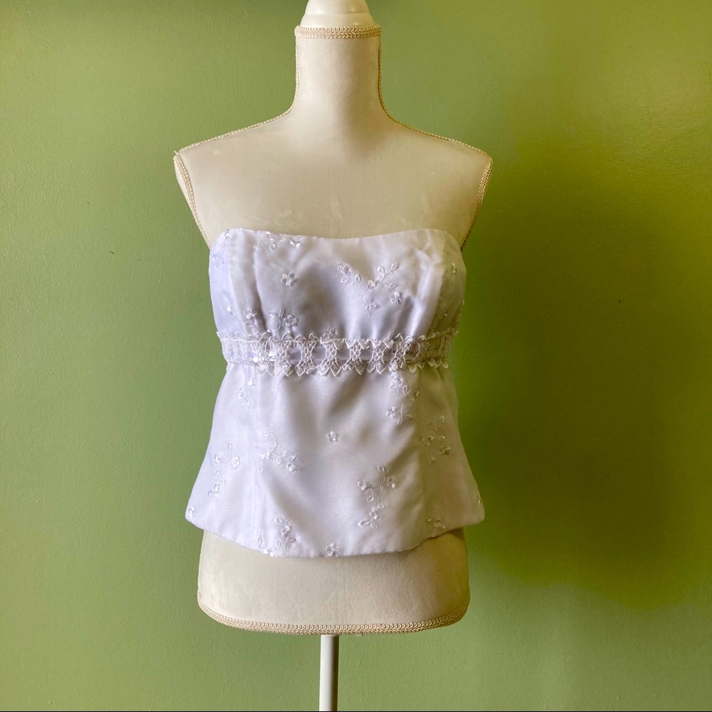 David’s Bridal Bustier Top